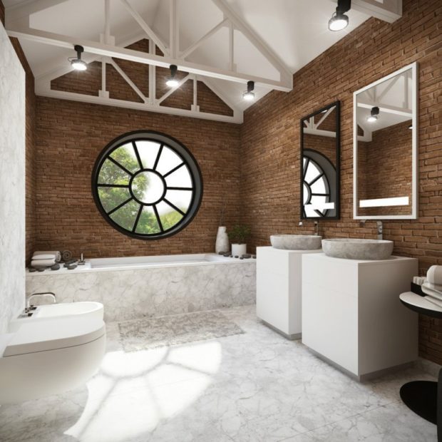 5 советов по дизайну ванной комнаты с окном + фото