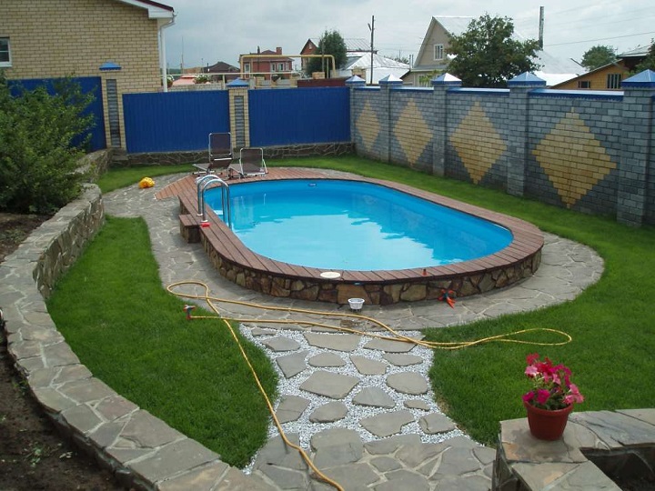 Устройство бассейна из бетона и отделка стен бассейна на даче