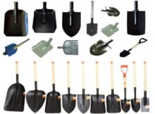 Разнообразие видов лопат