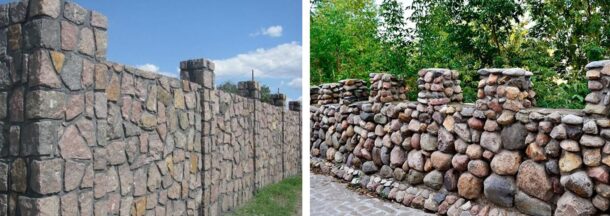 Каменный забор - очень прочное сооружение