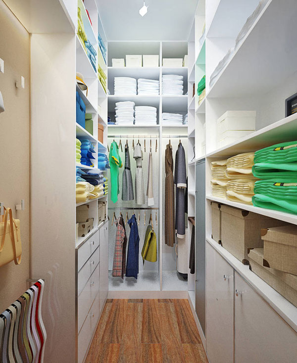Идеи для организации гардеробной комнаты в небольших помещениях