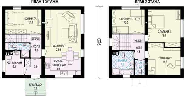 Типовая планировка комнат от АРГО-проекта