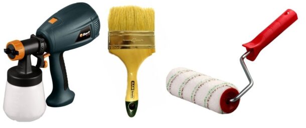 Набор малярных инструментов для покраски гаража