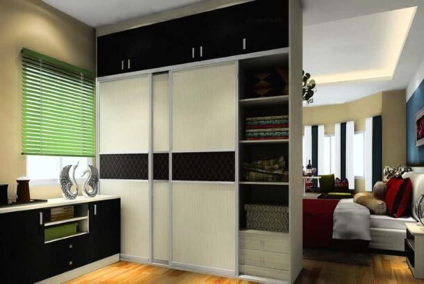 Пример использование шкафа вместо стены в квартире